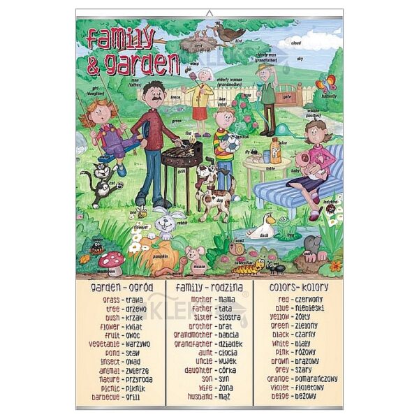 Family & Garden - Tablica edukacyjna 70x100 cm