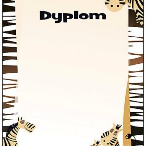 DYPLOM MADAGASKAR, Format A4, gramatura 170g
