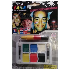 Farby do malowania twarzy 6 kolorów + 3 kredki