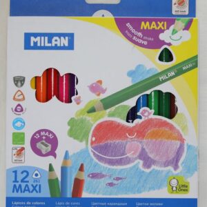 Kredki trójkątne maxi 12 kolorów dla maluchów - Milan