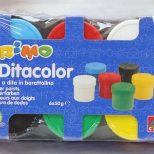 Farby do malowania palcami 6 kolorów