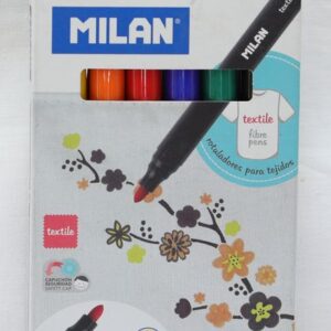 Flamastry pisaki do malowania na tkaninie - 6 kolorów - MILAN