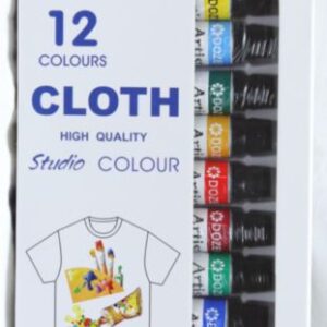 Farby do malowania tkanin - 12 kolorów