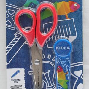 Nożyczki szkolne z osłoną - KIDEA