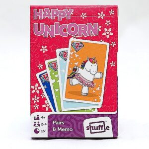 Karty do gry Piotruś i Memo 2 w 1. Karty z motywem Happy Unicorn