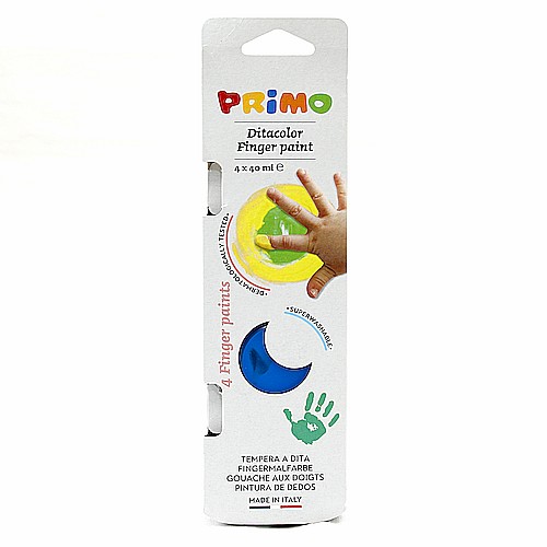 Farby do malowania palcami 4 kolory - PRIMO