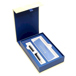 WATERMAN Długopis CZARNY - gift set - złote opakowanie