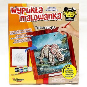 Zestaw kreatywny, malowanka - Dinozaur Triceratops