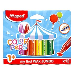 Kredki woskowe Maped Colorpeps Wax 12 kolorów dla maluchów 1+