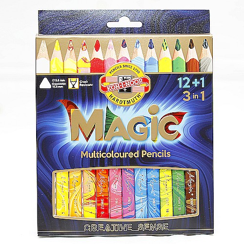Kredki ołówkowe MAGIC 13 kolorów - KOH-I-NOR