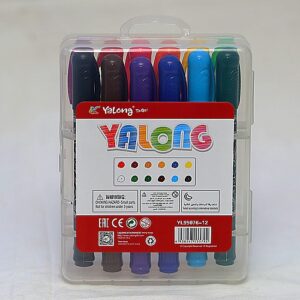 Kredki świecowe grube wykręcane YALONG To Go - 12 kolorów