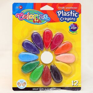 Kredki plastikowe 12 kolorów - COLORINO