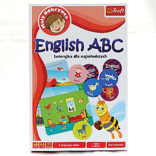 Gra edukacyjna - English ABC Loteryjka dla najmłodszych - Mały odkrywca