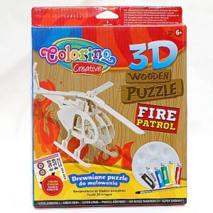 Puzzle 3D drewniane - Helikopter - Fire Patrol - Colorino
