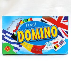 Gra edukacyjna - Domino ilustrowane - flagi państw