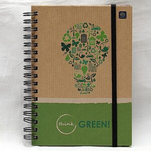 Notes / notatnik w kratkę - Think Green. Rozmiar A6