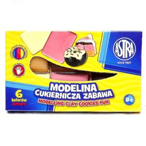 Modelina, cukiernicza zabawa 6 kolorów (barwy ciastek i donatów) - ASTRA