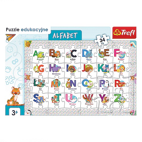 kleks puzzle alfabet trefl 03
