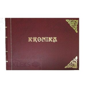 Kronika księga pamiątkowa 200 kart A4 - BORDO - POZIOMA
