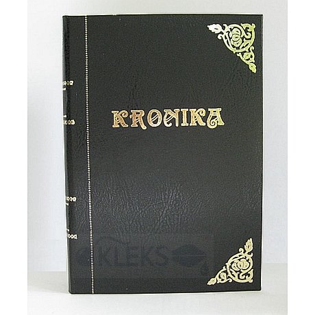 Kronika księga pamiątkowa 200 kart B4 - CZARNA - PIONOWA