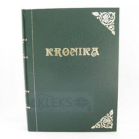Kronika księga pamiątkowa 200 kart A3 - ZIELONA - PIONOWA