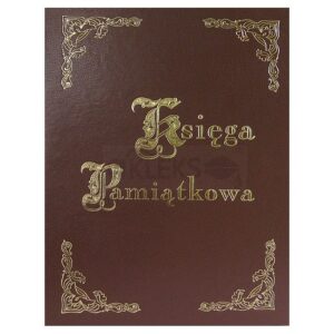 Kronika księga pamiątkowa 100 kart B4 - BRĄZOWA - PIONOWA