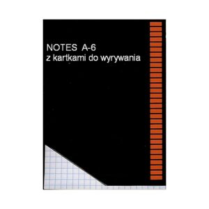 Notes z kartkami do wyrywania A6 - KRATKA