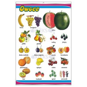 OWOCE - Tablica edukacyjna 70x100 cm