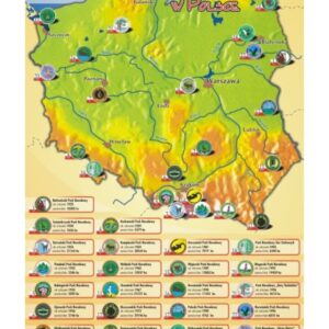 Parki narodowe w Polsce – Tablica edukacyjna 70x100 cm