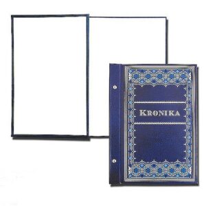 Kronika Księga pamiątkowa malowana 100 kart format B4 (250x345mm) - PIONOWA - GRANATOWA