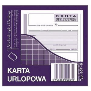 KARTA URLOPOWA - 507-6