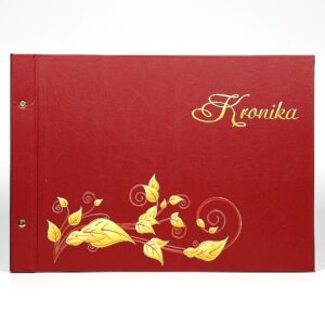 Kronika księga pamiątkowa 100 kart A3 - Malowana - BORDOWA - POZIOMA