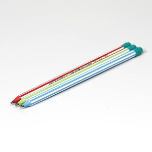 Ołówek z gumka kolorowe paski - BIC EVOUTION STRIPES