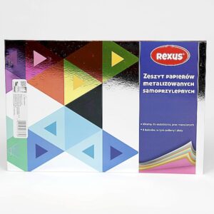 Zeszyt kolorowych papierów metalizowanych samoprzylepnych - Format A5
