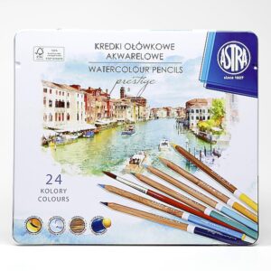 Kredki ołówkowe akwarelowe - 24 kolory - ASTRA